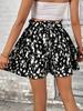 2024 Women's Abstract Print High-Waist Skort - Spring/Summer Fashion
