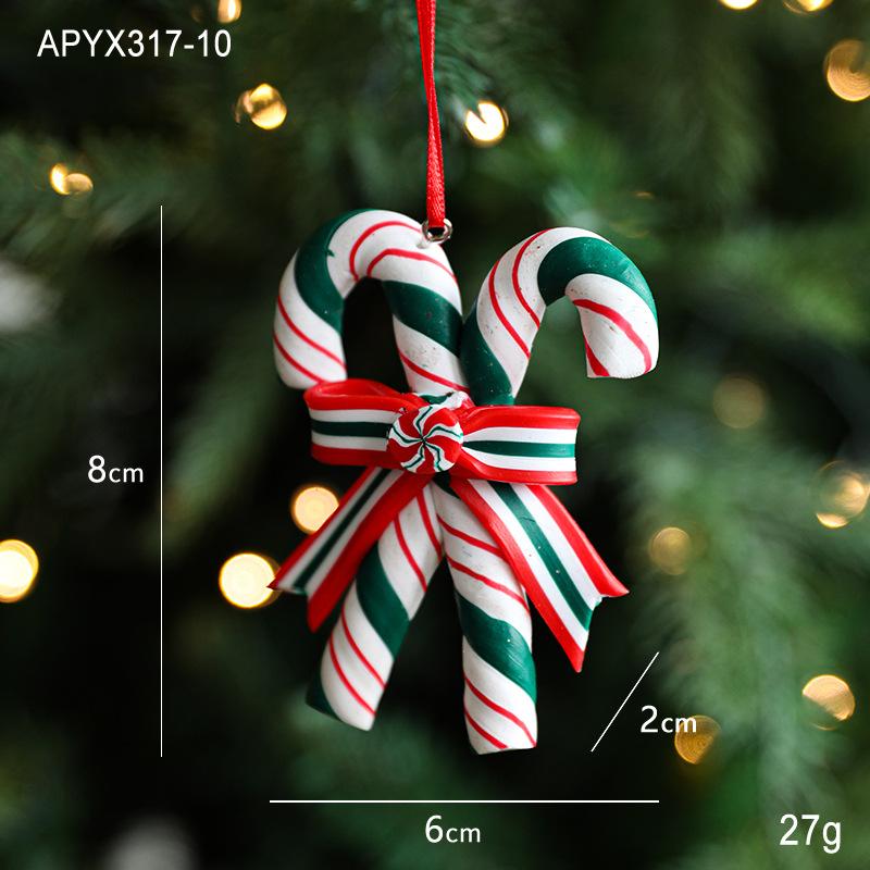 Vánoční lízátka Závěsné ozdoby Vánoční stromek Přívěsek Lízátko Domov Novoroční Večírek Atmosféra DIY Dekorace Dětské Dárky