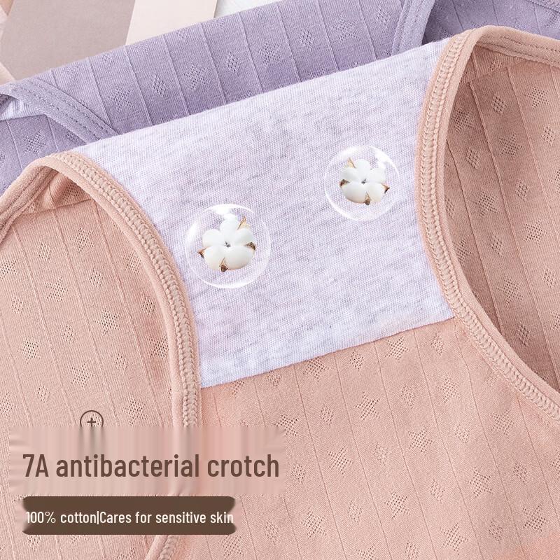 Yalu Women's Antibacterial High-Waist Cotton Briefs