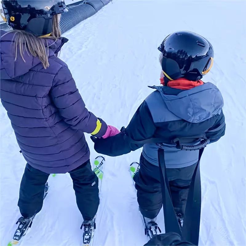 Uprząż Treningowa Narciarska dla Dzieci z Regulowanym Paskiem - Bezpieczeństwo Przed Upadkiem, Bezpieczne Zapięcie na Klamrę, do Narciarstwa, Snowboardu, Łyżwiarstwa