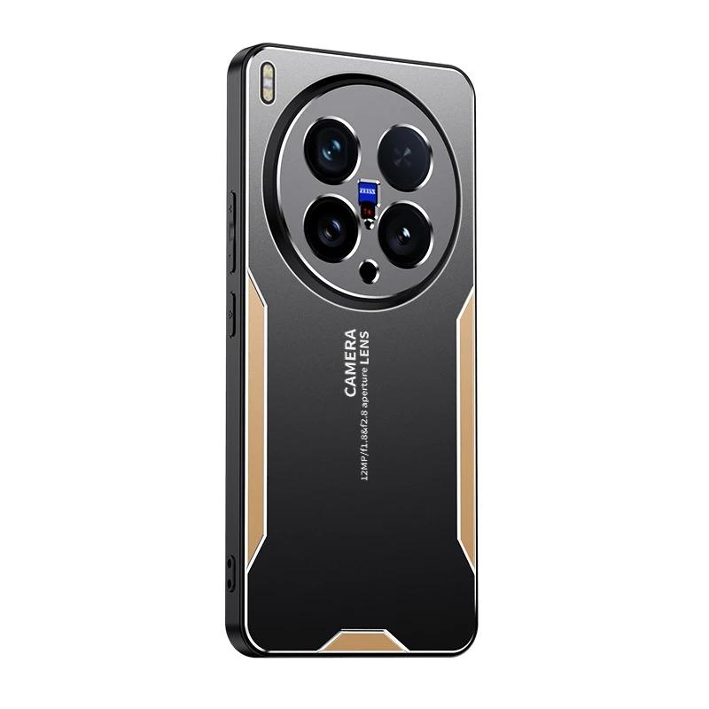 Metal Matte Hard Phone Case for Vivo X200 Ultra Camera Lens Protection Soft Silcione Bumper Shockproof Cover for VIVO X200S