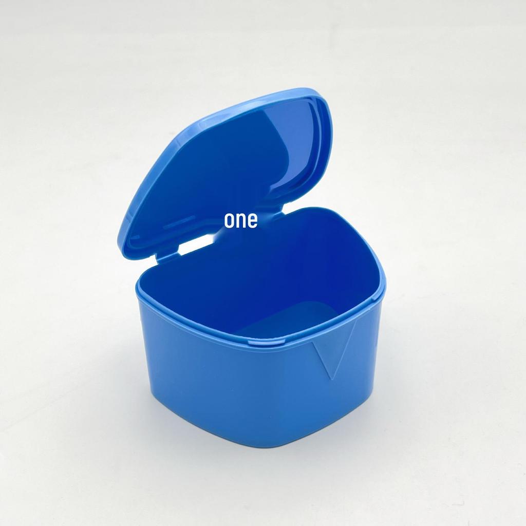 Orthodontic Retainer Box - Trapezoidal Denture and Aligner Storage with Top Opening