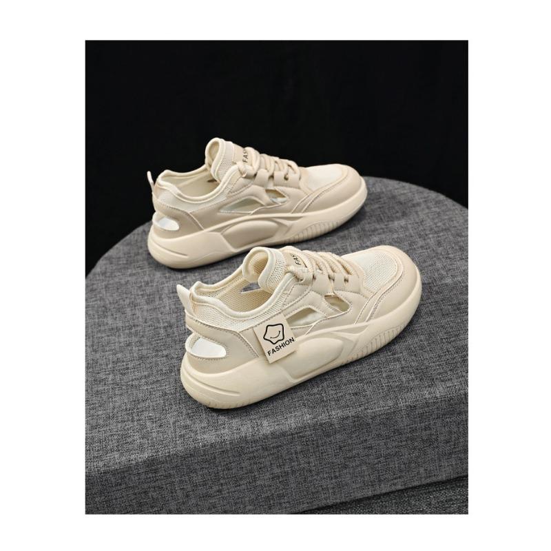 Woman's Breathable Hollow-out Sneakers Lightweight Casual Shoes Fashionable Open-toe Footwear Summer Daily Wear