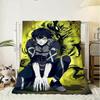 Classic Comics Blue Lock Throw 240G Flannel Blanket Lightweight Soft Skin-Friendly Summer Thin Throw Blanket