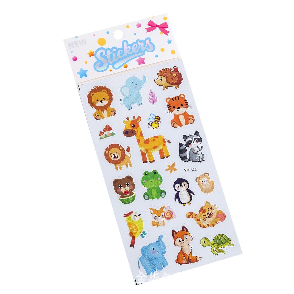 3D Cartoon Laser Bubble Foam Stickers for Kids - Fun Decorative Phone Decals