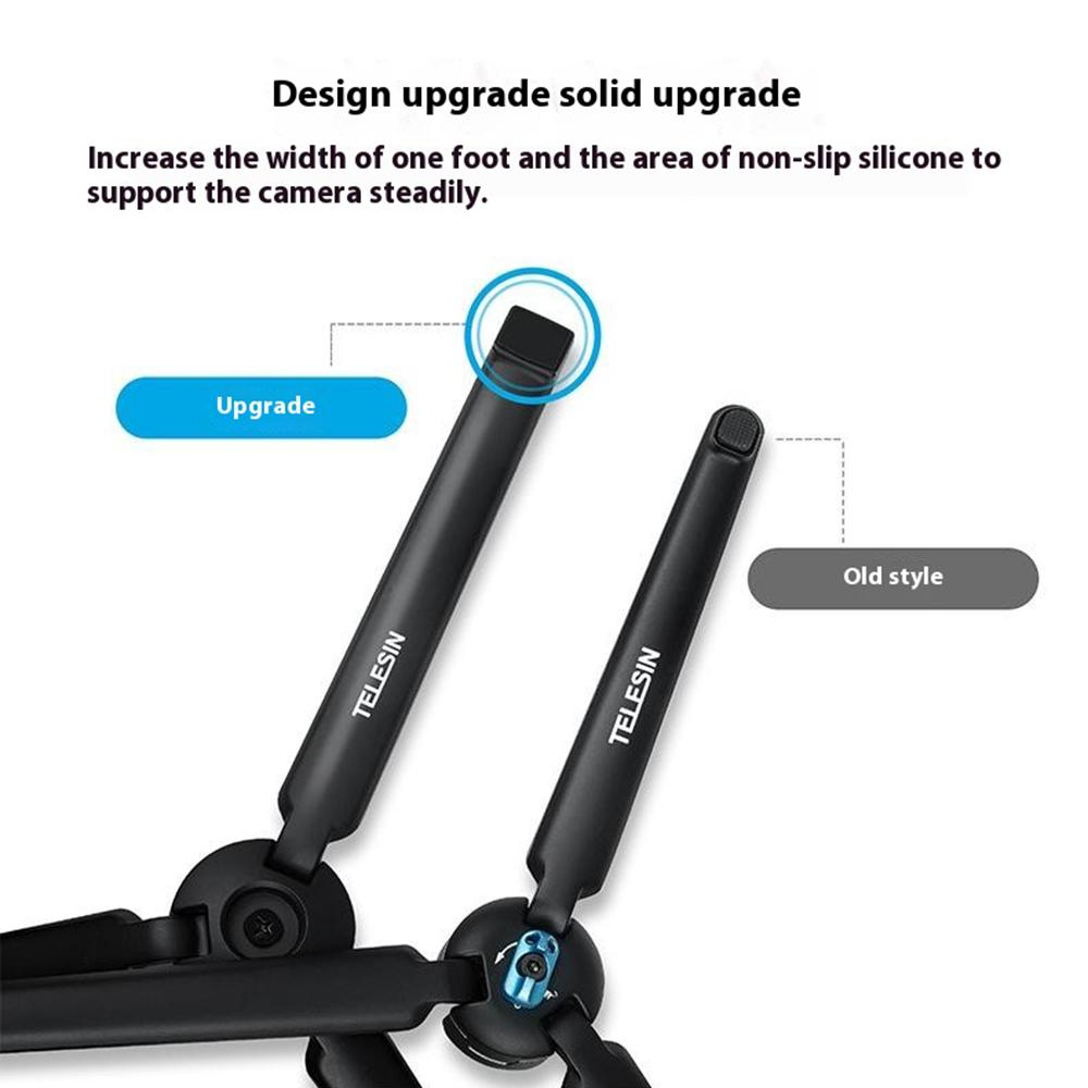 TELESIN GP-AAT-003-DZ Für DJI Osmo Pocket 3 Aluminiumlegierung Stativ Schreibtisch Handyhalterung