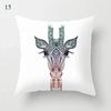 45x45cm Fresh Mint Green Geometric Animal Love Pillowcase Comfortable Sofa Car Seat Cushion Cover Room Aesthetic Home Decor