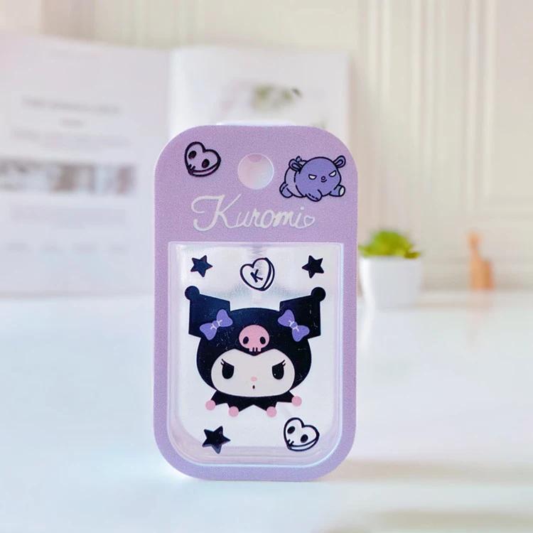 *New  Kuromi Anime 50Ml Filling Bottle Animation Alcohol Press Bottled Travel Portable Perfume Spray Refillable Bottles