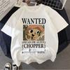 Japanese Anime One Piece Luffy T-Shirt Chopper Peripheral Clothes Men Cartoon T-shirt  Fashion Harajuku Ullzang Fashion Unisex Top