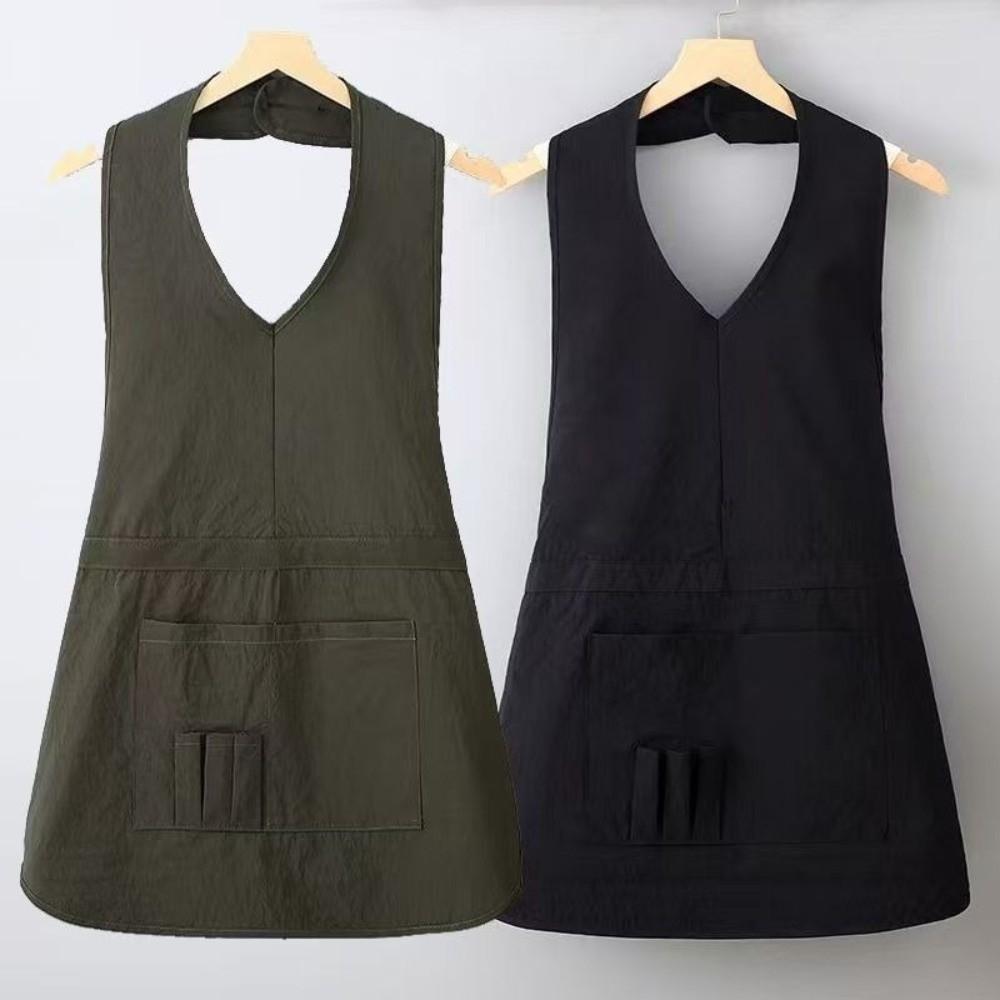 Delantal Impermeable para Trabajo Delantal Anti Salpicaduras para Cocina Delantal Simple sin Mangas para Adulto
