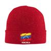 Venezuela Flag Venezuelan Beanie Hats  Knitting Hat Adult Unisex Vintage Head Wrap Caps Winter Hippie Design Bonnet Hats