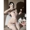 Sexy Underwear Deep V Neck Chest Mat Steel Circle Gathering Hot Strap Lace Pure Desire Underwear Women Clothing Body Suits NX7Q
