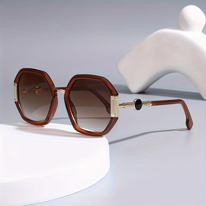 Vintage Polygon Round Frame Sunglasses, Fashionable for Women And Men