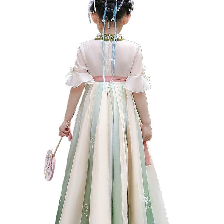 Girls' Chinese Hanfu Fairy Summer Dress 2026: New Ancient Style Skirt for Children