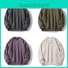 Mens Casual Cotton Sweatshirt With Embroidered Letter Print For Spring Autumn Wear
