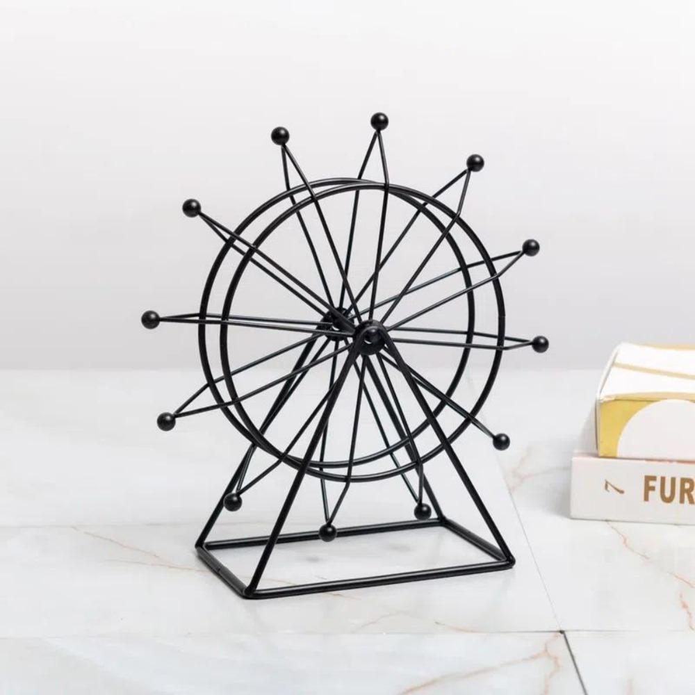 

Collectible Ferris Wheel Model Iron Ferris Wheel Table Decorations Home Office Party Style A