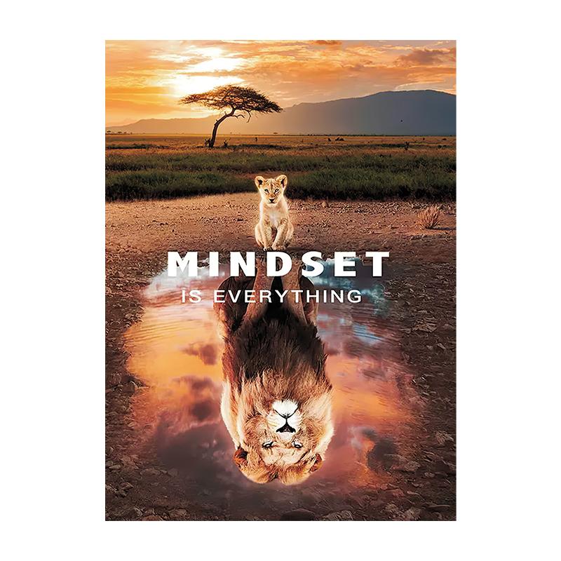 1 шт. Вдохновляющие цитаты об успехе Лев Классическое настенное искусство HD Печать на холсте Постер Дом Гостиная Офис Декоративная картина Без рамы 20x30cm