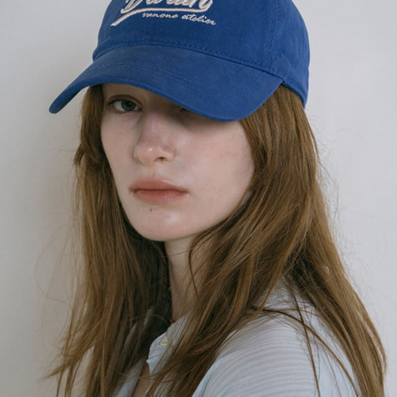 Vanone Atelier B3010 Darling Embroidered Ball Cap_Blue