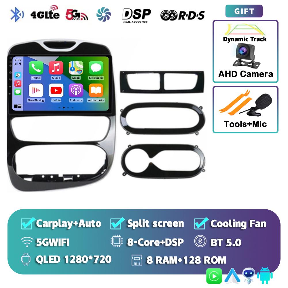 Android 14 Carplay Auto For Renault Clio 3 4 2012-2015 2016 2017 2018 Car Radio Multimedia Video Player Stereo Audio DSP 2Din BT