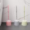 Punch-Free Wall-Mounted Toilet Brush with Base