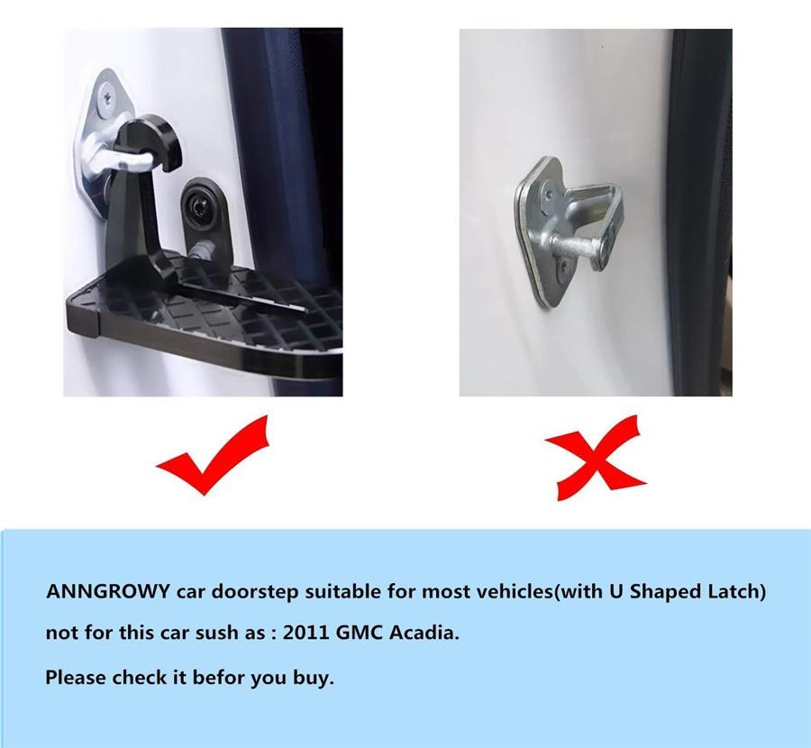Universal Upgraded Lengthened With Rubber Protector Car Doorstep Vehicle Folding