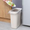 Narrow Trash Bin Rectangular Pressure Ring Space Saving Slim Trash Can Home Wastebasket for Bathroom Kitchen