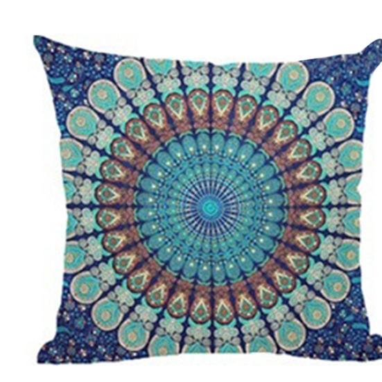 Boho Geometric Beach Painting Living Room Sofa Linen Cushion Cover Pillow Case