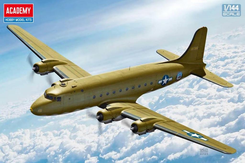 Academy American Skymaster Plastic Model Kit 12652 1/144 C-54