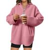 Womens Oversized Hoodie Zip Sweatshirts Fall Tunic Pullover Top Trendy Teen Girls Preppy Clothes