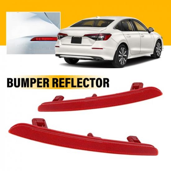 For -23 Honda Civic Rear Bumper Reflector Light Tail Lamp Case Left&Right EA