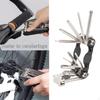 11 In 1 Kit Bicycle Repair Tool Set Foldable Mini Allen Wrench Patch with Screwdriver