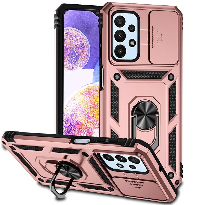Full Cover For Samsung Galaxy F13 Case For Samsung Galaxy F13 Push Window Magnetic Phone Holder Back Case For Samsung F13 Case