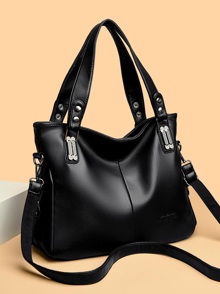 Women'S Bag Women'S Handbag Large Capacity Shoulder Messenger Bag European Fashion Oilskin Tote Bag