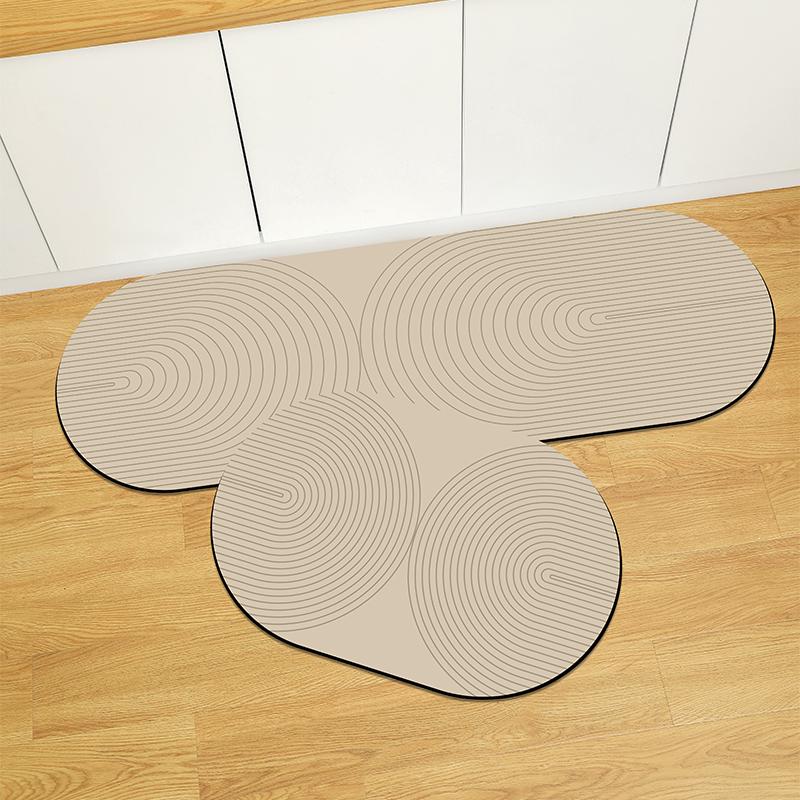 

Супервпитывающий коврик для кухни, противоскользящий коврик для кухни, овальный/удлиненный моющийся удобный ковер, впитывающий коврик для кухни и ванной комнаты 40x60cm