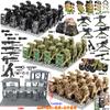 Special forces military building blocks special police armed sentry tower scene toy humanoid birthday present Zombie warrior
