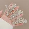 Love Heart Shaped Headbands Decorative Girls Hair Accessories Rhinestone Crown Hair Comb Elegant Children'S Birthday Gift Crown