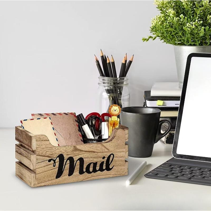 1Pc Desktop Envelope Sorting Box Wall Mounted Corridor Entrance Storage Rack Storage Box Mail Storage Rack