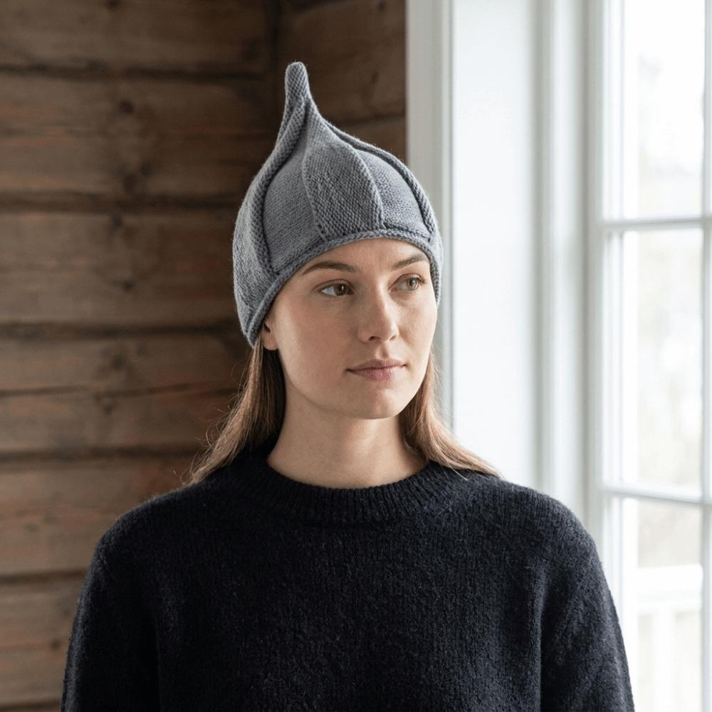 Spire Knitted Beanie Hat Korean Style Pullover Hat Fashion Nipple Hat Outdoor