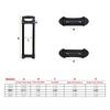 SHANOER Suitcase Handle, Telescoping Handle, Replacement Drawbar for 20-inch Suitcases, Aluminum Alloy, Silver & Black, R001#