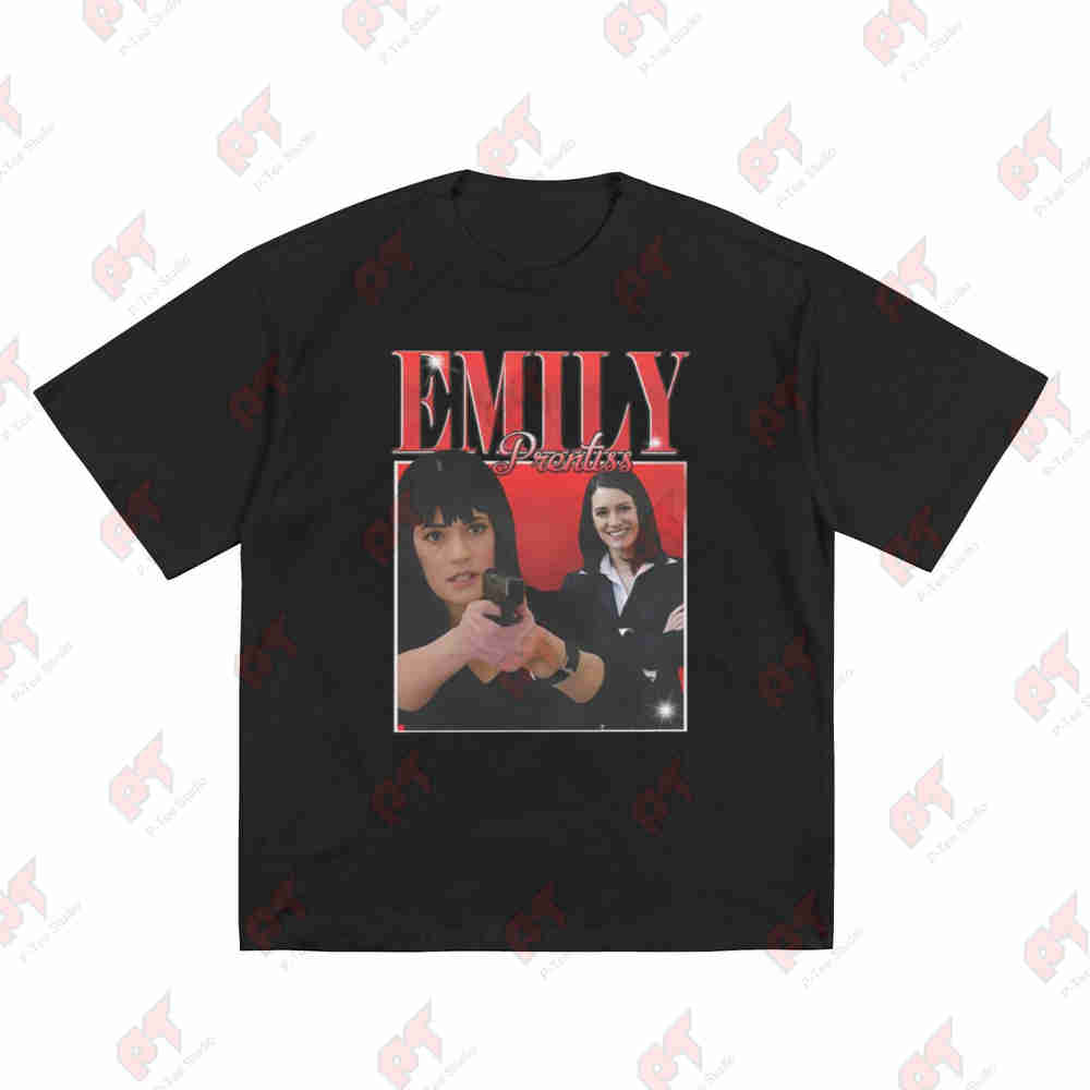 Emily Prentiss Criminal Minds Paget Brewster Vintage 90s Rap Short Sleeve Tee 100% Cotton T-Shirt