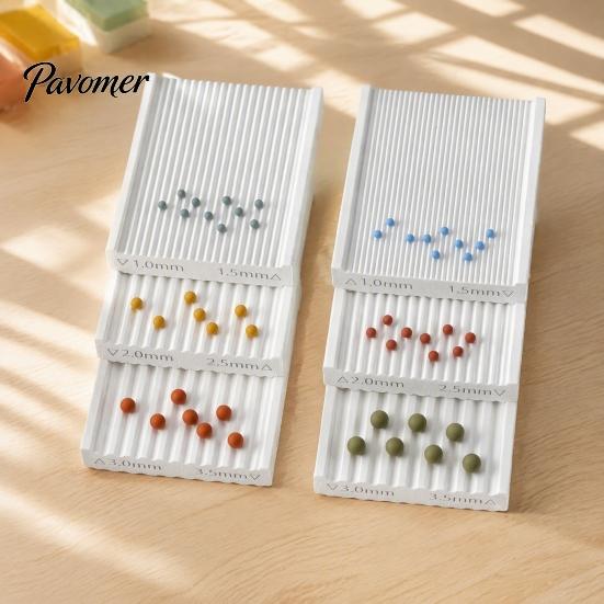 Professional Bead Crafting Too 6Pcs Polymer Clay Maker Tools, 1/1.5/2/2.5/3/3.5MM Roller, Beginner Friendly Tools Mini Sphere Shaper Tool for