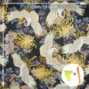 1Pcs High Grade Wear-Resistant Car Dashboard Door Panel Ceiling Decor Fabric Self-Adhesive Black Koi Fish Car Interior Sticker