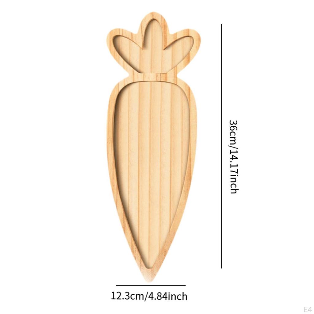 Wooden Serving Platter Cute Dining Plate Table Centerpiece Decoration Tableware Charcuterie Board