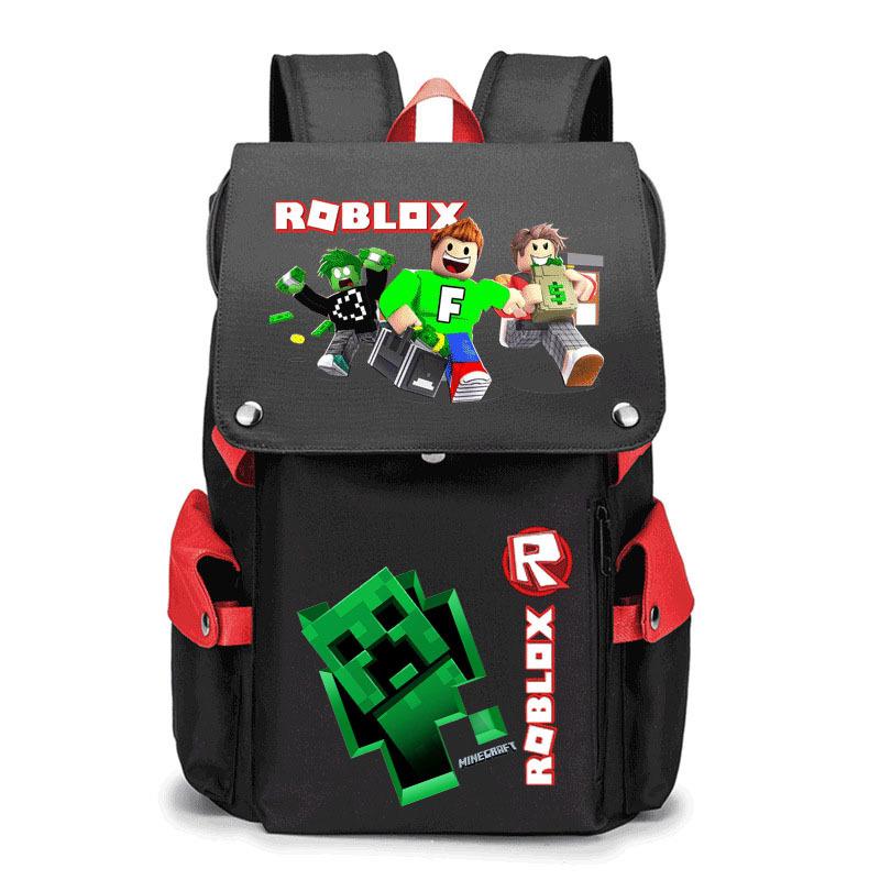 2024 New Student School Bag Robles Printed Backpack Canvas Backpack Men and Women
