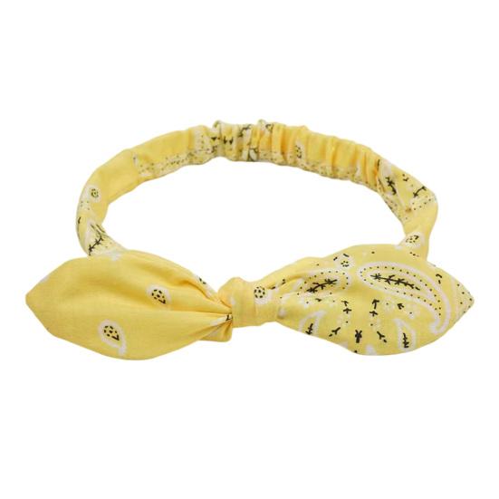 Elastic Headband Rabbit Ear Knot Design Elastic Hair Wrap Comfortable Secure Fit Wave Boosting Compression Hair Band