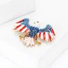 Bald Eagle Brooch for Men And Women Patriotic Enamel Alloy Lapel Pin