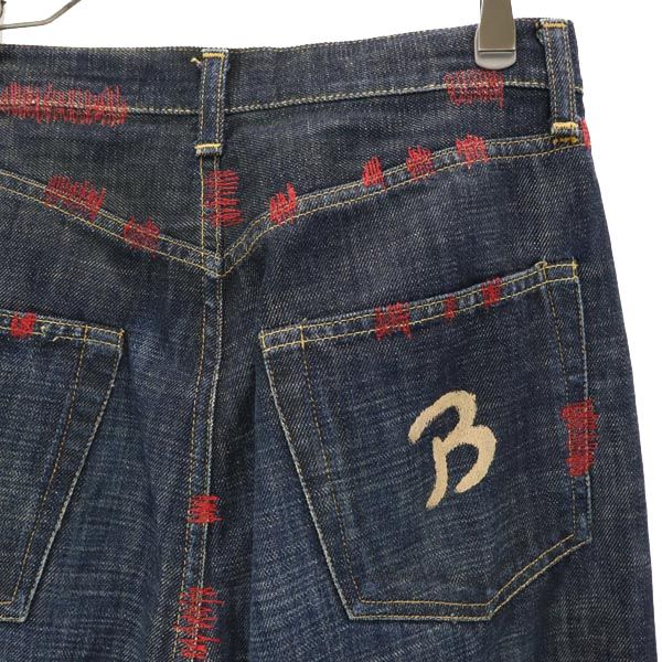 Spodnie dżinsowe Bus Stop w28(44) Dżinsy haftowane zapinane na guziki Męskie Używane