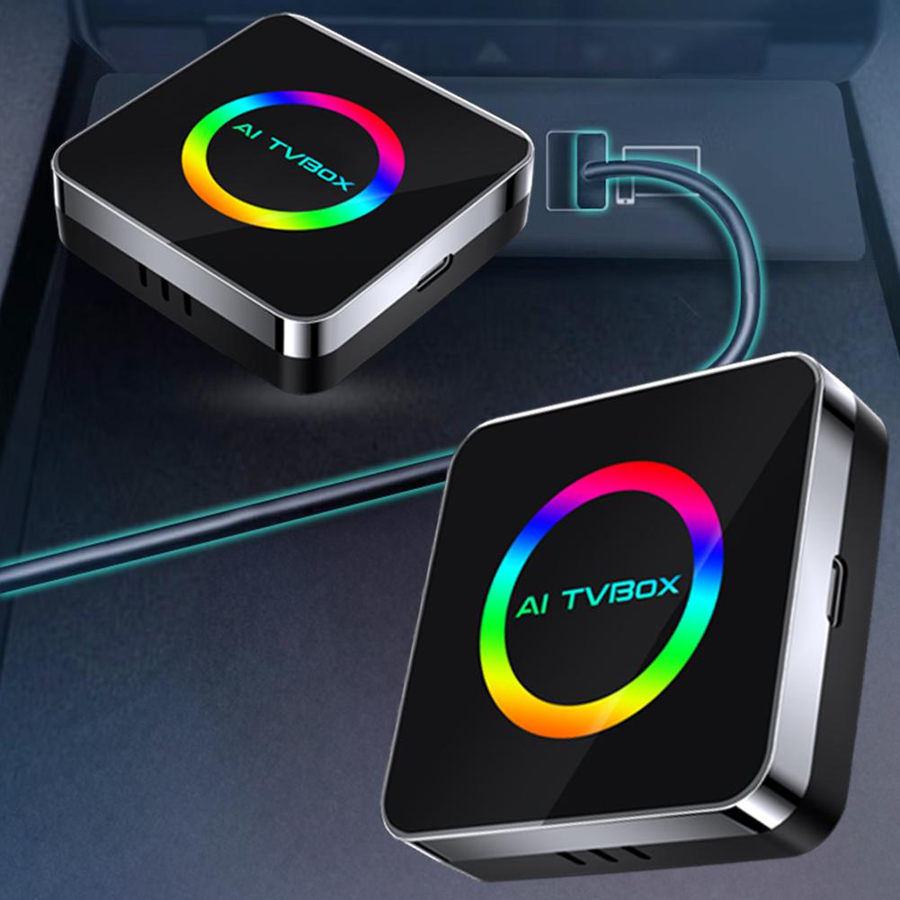 Android 13 2 in 1 Dongle for YouTube-Netflix Wireless Carplay/Android Auto/Carplay To Android Adapter WiFi6 Bluetooth-Compatible