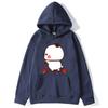 Cute Couple Hoodie Cute Bubu and Dudu Are Playing Scooter Together Sweatshirts Hooded Men's Clothes Women Panda Bear Top
