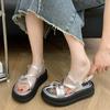 Fashion Princess Sandals 2025 Summer New Ladies Beach Platform Sandals Open Toe Flat Shallow Mouth Comfortable Soft Fashion Sandals